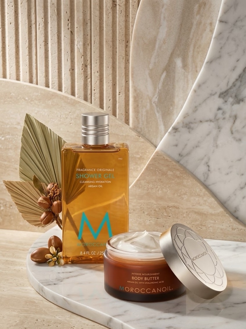 NWT Moroccanoil Fragrance Originale Shower Gel & Intense Body Butter Set